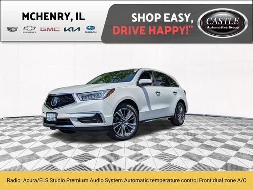 White Diamond Pearl 2019 Acura MDX 3.5L w/Technology Package