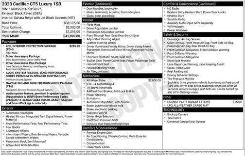 2023 Cadillac CT5 Premium Luxury