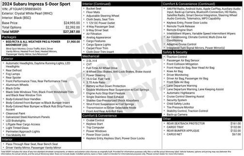 2024 Subaru Impreza Sport