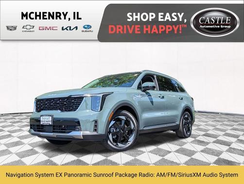 Cityscape Green 2025 Kia Sorento Hybrid EX