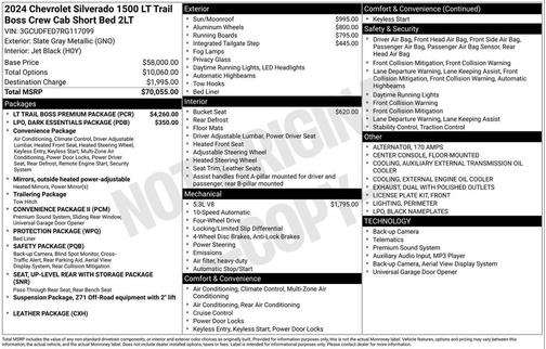 2024 Chevrolet Silverado 1500 LT Trail Boss