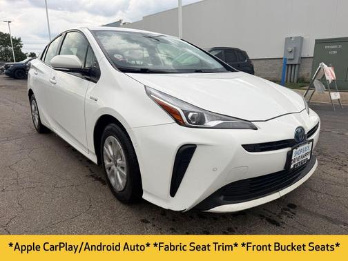 Super White 2021 Toyota Prius LE