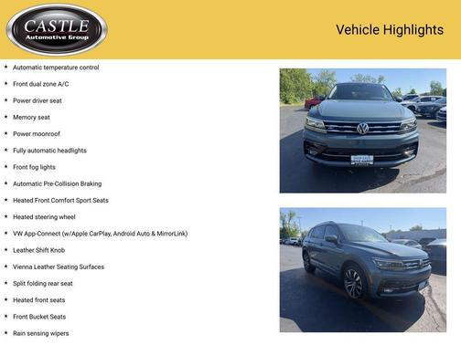 Blue Metallic 2020 Volkswagen Tiguan 2.0T SEL R-Line 4MOTION