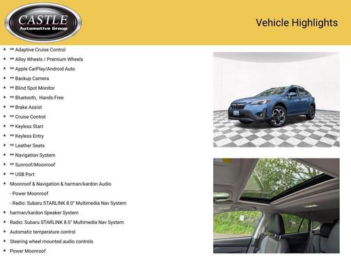 Horizon Blue Pearl 2023 Subaru Crosstrek Limited