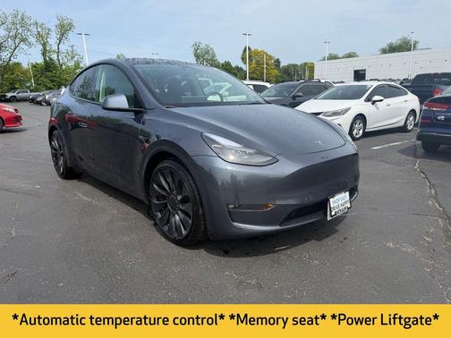 Gray 2023 Tesla Model Y Performance Dual Motor All-Wheel Drive