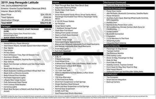 2019 Jeep Renegade Latitude