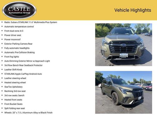 Autumn Green Metallic 2023 Subaru Ascent Onyx Edition 7-Passenger