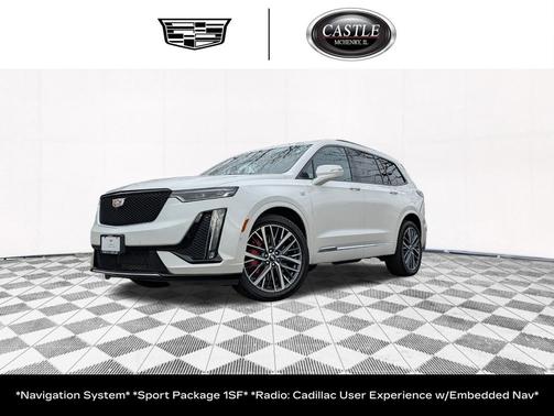 Crystal White Tricoat 2024 Cadillac XT6 Sport AWD