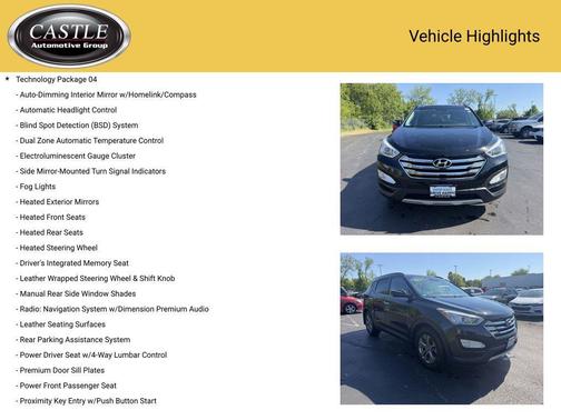Twilight Black 2014 Hyundai Santa Fe Sport 2.4L