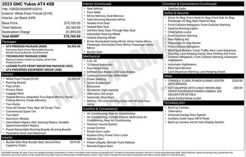 2023 GMC Yukon 4WD AT4