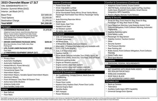 2023 Chevrolet Blazer 2LT