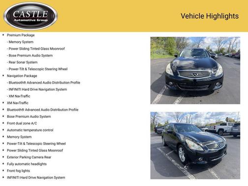 Black Obsidian 2013 INFINITI G37x Base