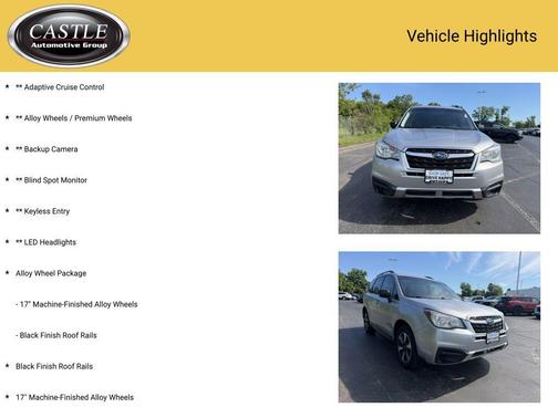 Ice Silver Metallic 2017 Subaru Forester 2.5i