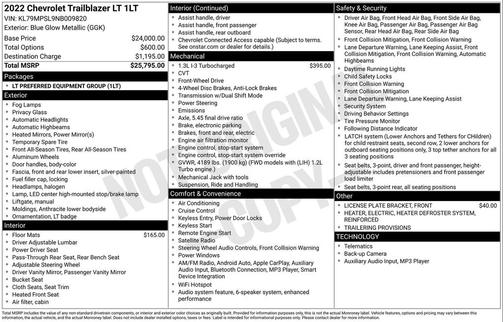 2022 Chevrolet Trailblazer LT