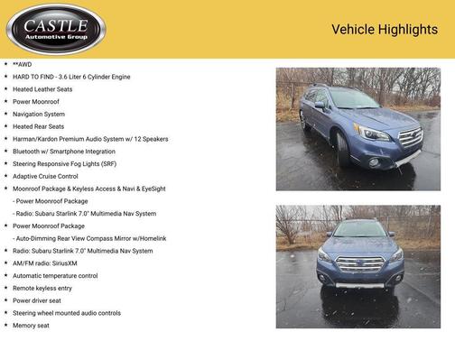 2016 Subaru Outback 3.6R Limited