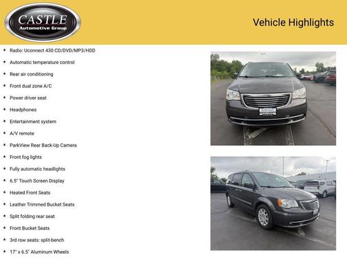 Granite Crystal Metallic Clearcoat 2015 Chrysler Town & Country Touring