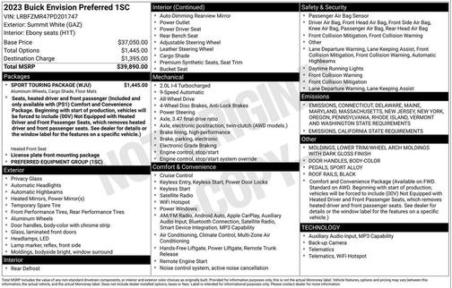2023 Buick Envision Preferred AWD