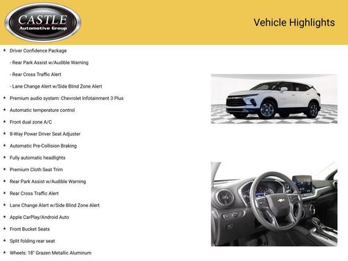 Summit White 2023 Chevrolet Blazer 2LT