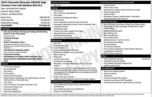 2023 Chevrolet Silverado 2500 High Country