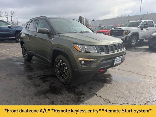 Olive Green Pearlcoat 2021 Jeep Compass Trailhawk