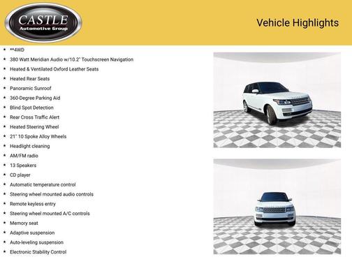 2017 Land Rover Range Rover 5.0L Supercharged