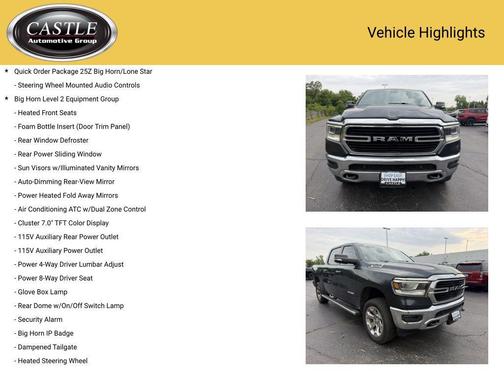 Maximum Steel Metallic Clearcoat 2019 RAM 1500 Big Horn