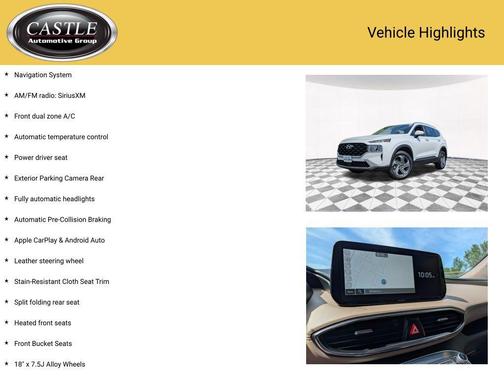 Serenity White Pearl 2023 Hyundai SANTA FE SEL 2.4
