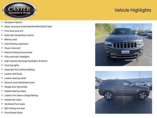 Granite Crystal Metallic Clearcoat 2014 Jeep Grand Cherokee Overland