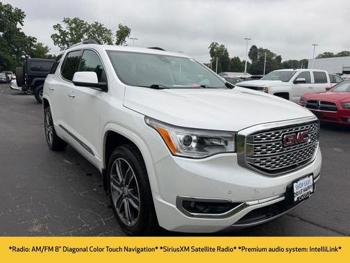 White Frost Tricoat 2017 GMC Acadia Denali