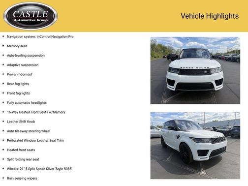 Meribel White Pearl 2019 Land Rover Range Rover Sport Supercharged Dynamic