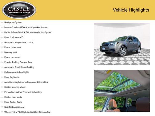 Sepia Bronze Metallic 2018 Subaru Forester 2.5i Touring