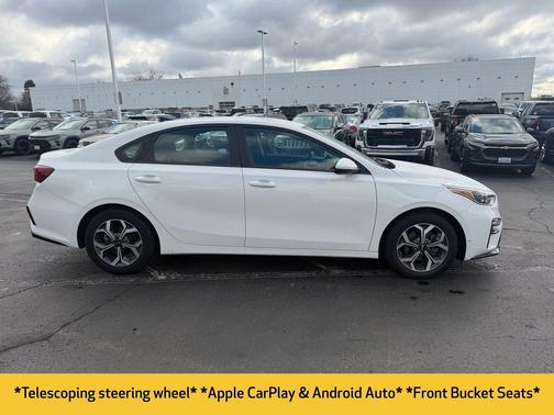 Clear White 2020 Kia Forte LXS