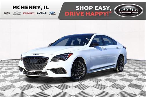 Casablanca White 2018 Genesis G80 3.3T Sport