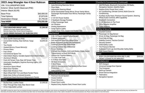 Silver Zynith Clearcoat 2023 Jeep Wrangler 4xe Rubicon