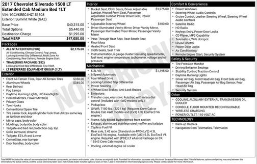 2017 Chevrolet Silverado 1500 1LT