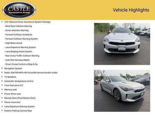 Silky Silver 2018 Kia Stinger Premium