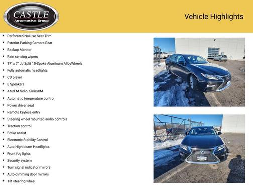 2018 Lexus ES 350 Base