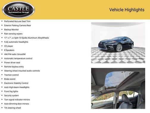 2018 Lexus ES 350 Base