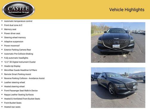 Vik Black 2023 Genesis G80 3.5T Sport AWD