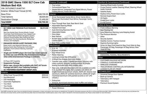 2018 GMC Sierra 1500 SLT