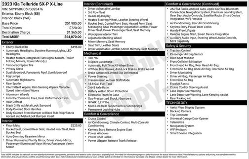 2023 Kia Telluride SX Prestige X-Line