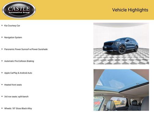 Midnight Lake Blue 2025 Kia Sorento S