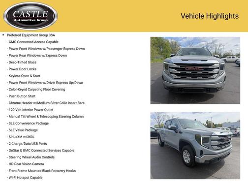 Thunderstorm Gray 2024 GMC Sierra 1500 SLE