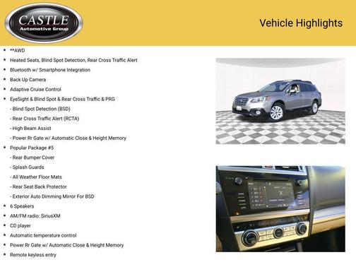 2017 Subaru Outback 2.5i Premium