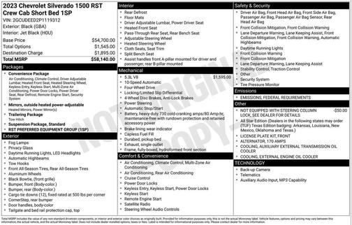 2023 Chevrolet Silverado 1500 RST