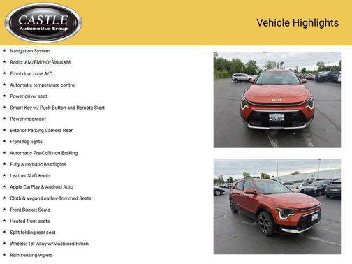 Fire Orange 2023 Kia Niro Touring