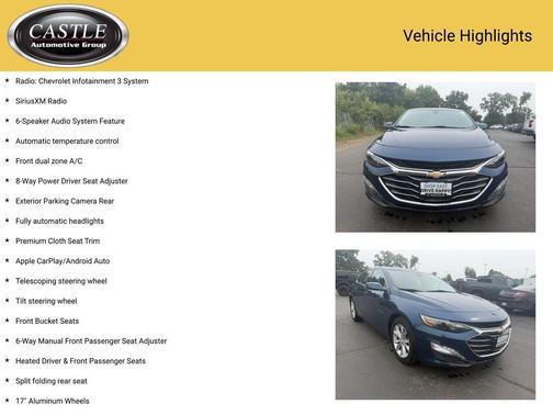 Pacific Blue Metallic 2019 Chevrolet Malibu LT