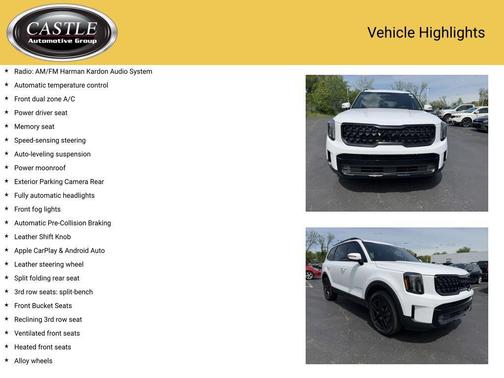 Glacial White Pearl 2025 Kia Telluride SX X-Line