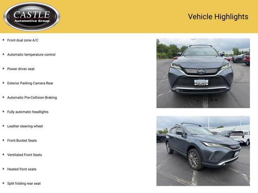 Coastal Gray Metallic 2021 Toyota Venza XLE