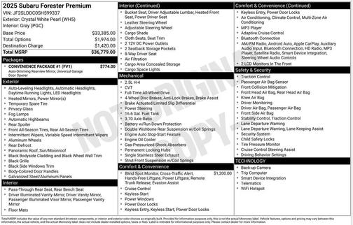 2025 Subaru Forester Premium
